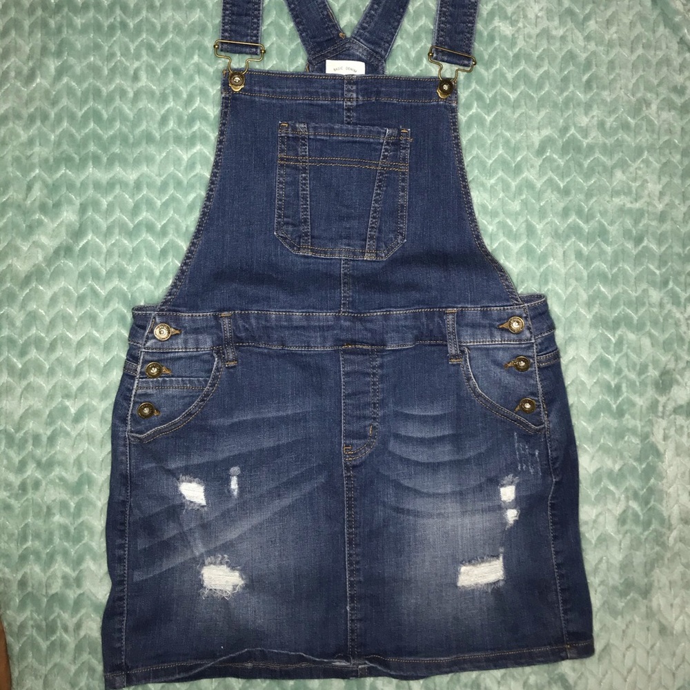 Jean Skirt Overalls